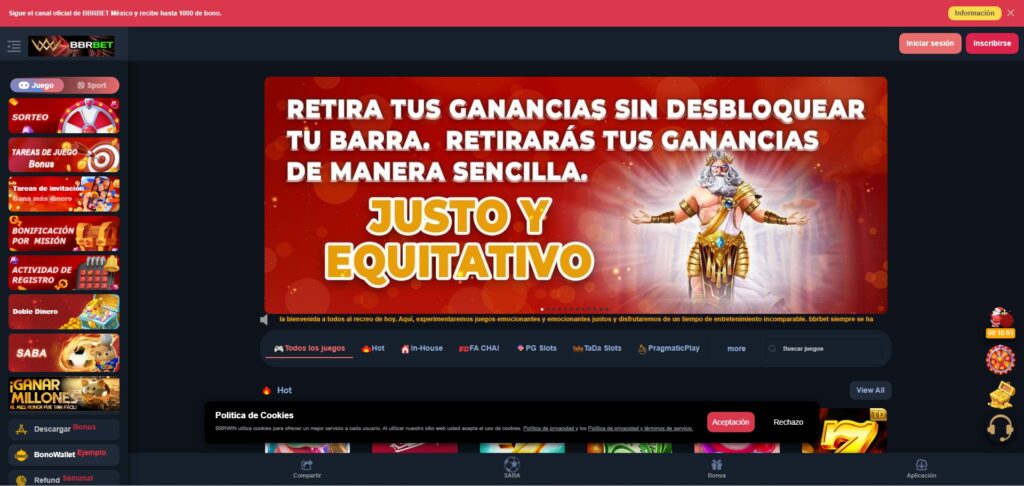 BBRBET Casino México